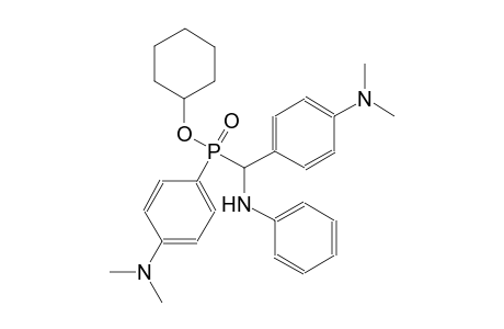 cyclohexyl anilino[4-(dimethylamino)phenyl]methyl[4-(dimethylamino)phenyl]phosphinate
