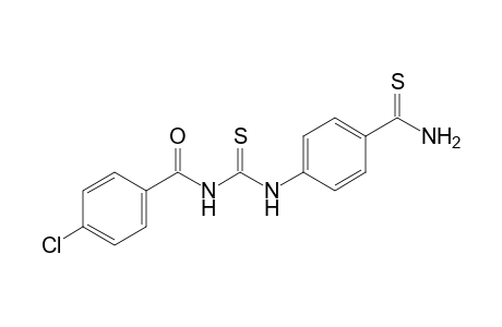 1-(p-chlorobenzoyl)-2-thio-3-[p-(thiocarbamoyl)phenyl]urea
