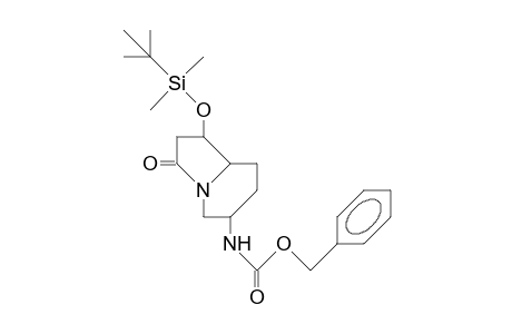 (1b,4b,9A)-4-(Benzyloxycarbonyl-amino)-9-(T-butyl-dimethyl-siloxy)-bicyclo(4.3.0)nonan-7-one