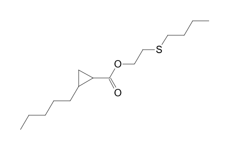 2-Amylcyclopropanecarboxylic acid 2-(butylthio)ethyl ester