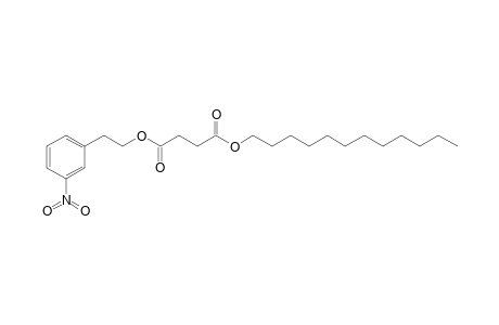 Succinic acid, dodecyl 2-(3-nitrophenyl)ethyl ester