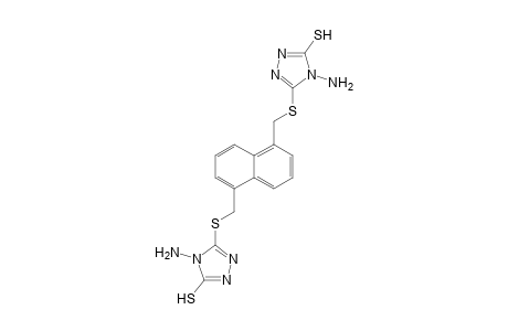 1,5-Bis(4-amino-5-mercapto-1,2,4-triazol-3-ylsulfanylmethyl)naphthalene