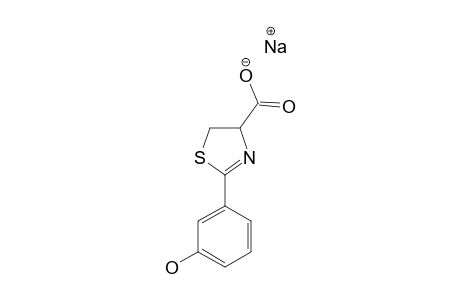 SODIUM-SALT-OF-2-(3'-HYDROXYPHENYL)-4,5-DIHYDROTHIAZOLE-4-CARBOXYLIC-ACID