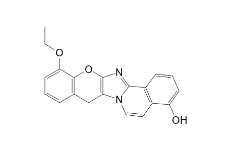 12-Ethoxy-4-hydroxy-8H-chromeno[2',3':4,5]imidazo[2,1-a]-isoquinoline