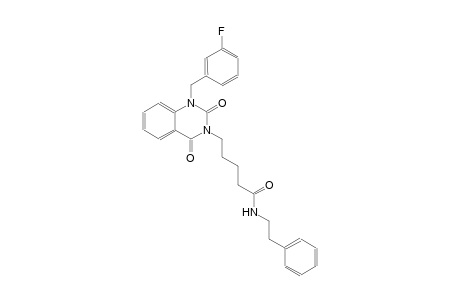 5-(1-(3-fluorobenzyl)-2,4-dioxo-1,4-dihydro-3(2H)-quinazolinyl)-N-(2-phenylethyl)pentanamide