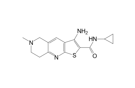 3-Amino-N-cyclopropyl-6-methyl-5,6,7,8-tetrahydrothieno[2,3-b][1,6]naphthyridine-2-carboxamide