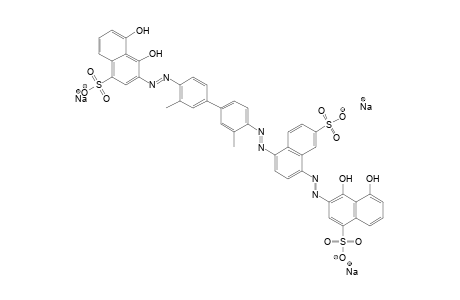 1-Naphthalenesulfonic acid, 3-[[4-[[4'-[(1,8-dihydroxy-4-sulfo-2-naphthalenyl)azo]-3,3'-dimethyl[1,1'-biphenyl]-4-yl]azo]-7-sulfo-1-naphthalenyl]azo]-4,5-dihydroxy-, trisodium salt