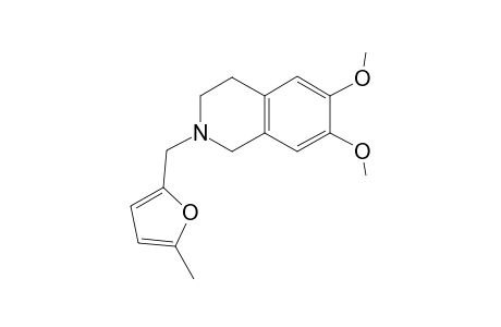 6,7-dimethoxy-2-[(5-methyl-2-furanyl)methyl]-3,4-dihydro-1H-isoquinoline