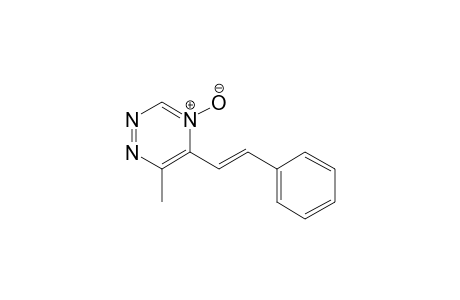 6-Methyl-4-oxidanidyl-5-[(E)-2-phenylethenyl]-1,2,4-triazin-4-ium