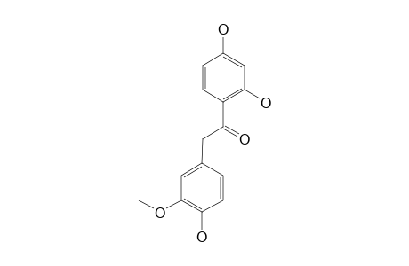 1-(2,4-DIHYDROXYPHENYL)-2-(4'-HYDROXY-3'-METHOXYPHENYL)-ETHANONE