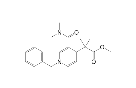 2-(1-Benzyl-3-dimethylcarbamoyl-1,4-dihydropyridin-4-yl)-2-methylpropionic acid methyl ester