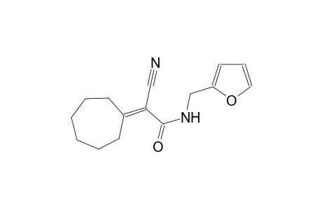 2-cyano-2-cycloheptylidene-N-(2-furylmethyl)acetamide