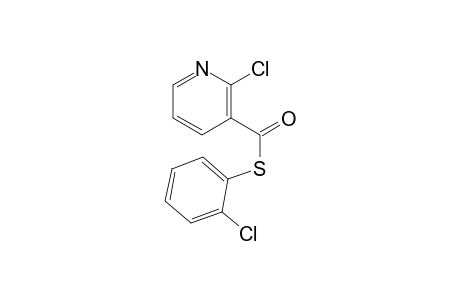 Pyridine-3-thiocarboxylic acid, 2-chloro-, S-(2-chlorophenyl) ester