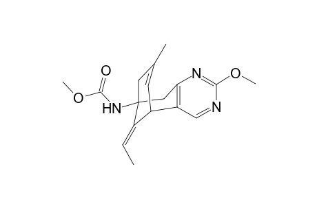 (11E)-(+-)-[11-Ethylidene-5,8,9,10-tetrahydro-7-methyl-5,9-methanocycloocta[d]pyrimidin-9-yl]carbamic acid methyl ester
