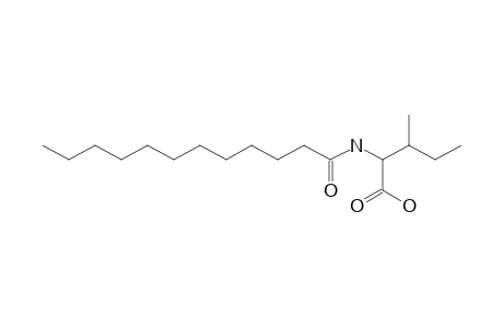 METHYL-2-(DODECANOYLAMINO)-3-METHYLPENTANOIC-ACID;N-DODECANOYL-ISOLEUCINE