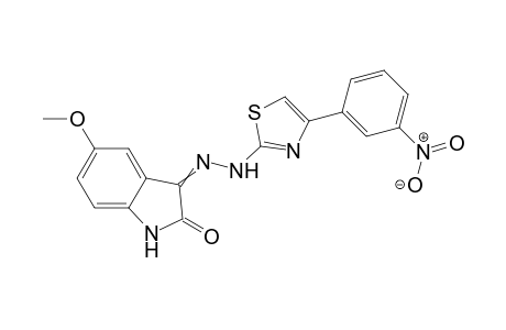 5-Methoxy-3-{2-[4-(3-nitrophenyl)thiazol-2-yl]hydrazono}indolin-2-one