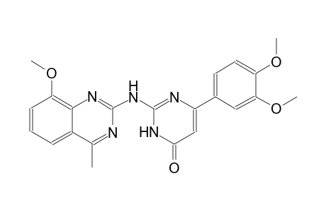 4(3H)-pyrimidinone, 6-(3,4-dimethoxyphenyl)-2-[(8-methoxy-4-methyl-2-quinazolinyl)amino]-