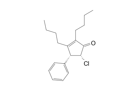 cis-2,3-Dibutyl-5-chloro-4-phenylcyclopent-2-enone