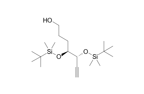 (4S.5R)-4,5-Bis(tert-butyldimethylsilyloxy)-6-heptyn-1-ol