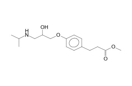 3-[4-[2-hydroxy-3-(isopropylamino)propoxy]phenyl]propionic acid methyl ester