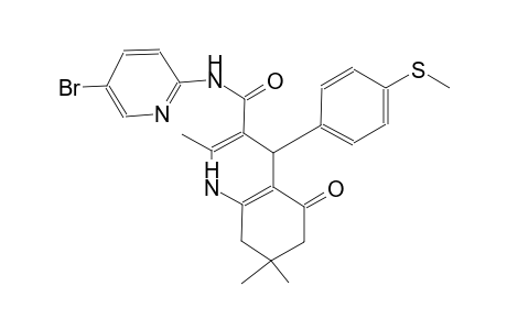 N-(5-bromo-2-pyridinyl)-2,7,7-trimethyl-4-[4-(methylsulfanyl)phenyl]-5-oxo-1,4,5,6,7,8-hexahydro-3-quinolinecarboxamide