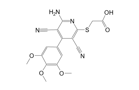{[6-amino-3,5-dicyano-4-(3,4,5-trimethoxyphenyl)-2-pyridinyl]sulfanyl}acetic acid