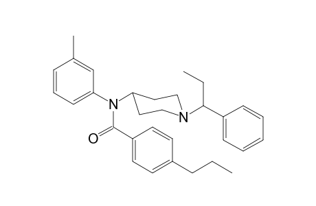 N-3-Methylphenyl-N-[1-(1-phenylpropyl)piperidin-4-yl]-4-propylbenzamide