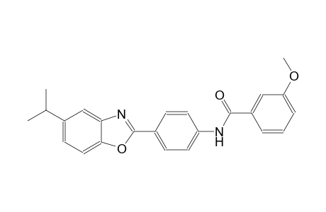 benzamide, 3-methoxy-N-[4-[5-(1-methylethyl)-2-benzoxazolyl]phenyl]-