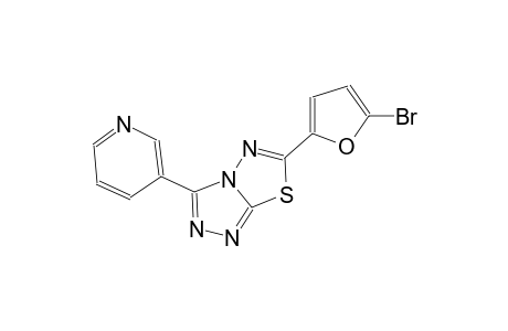 6-(5-bromo-2-furyl)-3-(3-pyridinyl)[1,2,4]triazolo[3,4-b][1,3,4]thiadiazole