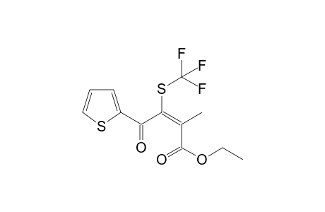 (E)-ethyl 2-methyl-4-oxo-4-(thiophen-2-yl)-3-(trifluoromethylthio)but-2-enoate