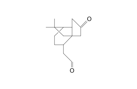 (1R,5S,6S,9R)-11,11-Dimethyl-tricyclo(4.3.2.0/1,5/)undecan-3-one-9-acetaldehyde
