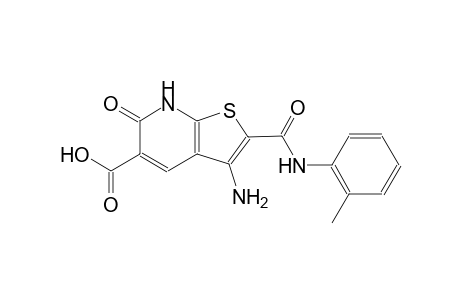 3-amino-6-oxo-2-(2-toluidinocarbonyl)-6,7-dihydrothieno[2,3-b]pyridine-5-carboxylic acid