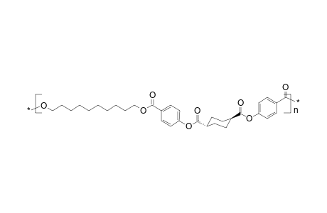 Poly(oxydecamethyleneoxybenzoyloxy-1,4-e-cyclohexanedicarbonyloxybenzoyl)