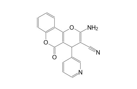 2-amino-5-oxo-4-(3-pyridinyl)-4H,5H-pyrano[3,2-c]chromene-3-carbonitrile