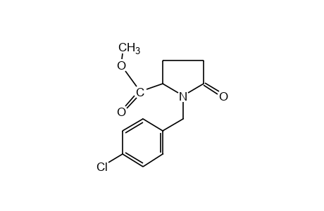 1-(p-chlorobenzyl)-5-oxo-2-pyrrolidinecarboxylic acid, methyl ester