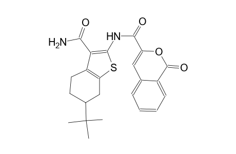 N-[3-(aminocarbonyl)-6-tert-butyl-4,5,6,7-tetrahydro-1-benzothien-2-yl]-1-oxo-1H-2-benzopyran-3-carboxamide