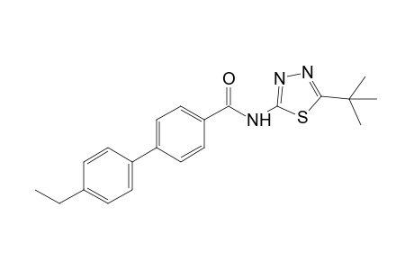 N-(5-tert-butyl-1,3,4-thiadiazol-2-yl)-4'-ethyl-4-biphenylcarboxamide