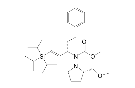 (2S,2''S)-1-[N-Methoxycarbonyl-N-(1-(2-triisopropylsilylethenyl)-3-phenylpropyl)amino]-2-(methoxymethyl)pyrrolidine