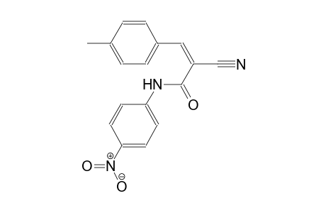 (2Z)-2-cyano-3-(4-methylphenyl)-N-(4-nitrophenyl)-2-propenamide
