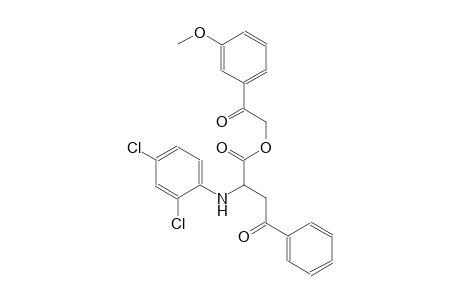 2-(3-methoxyphenyl)-2-oxoethyl 2-(2,4-dichloroanilino)-4-oxo-4-phenylbutanoate