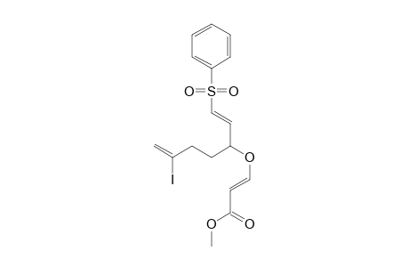 Methyl (E)-3-[4-iodo-1-[(E)-2-(phenylsulfonyl)ethenyl]-4-pentenyloxy]propenoate