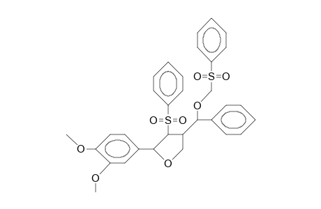 (2S,3S,4R,AS)-2-(3,4-dimethoxy-phenyl)-3-phenylsulfonyl-4-(A-phenylsulfonylmethoxy-benzyl)-tetrahydro-furan