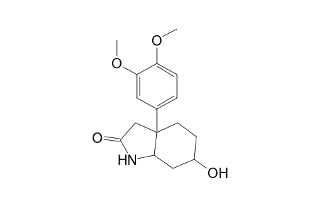 2-Oxo-3a-[3,4-(dimethoxy)phenyl]-6-hydroxy-2,3,3a,4,5,6,7,7a-octahydroindole