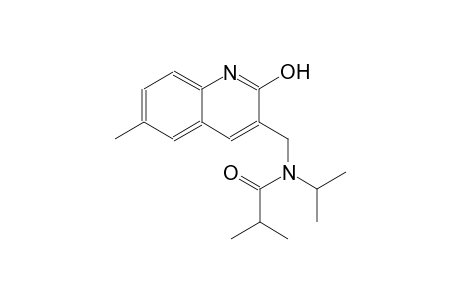 N-[(2-hydroxy-6-methyl-3-quinolinyl)methyl]-N-isopropyl-2-methylpropanamide