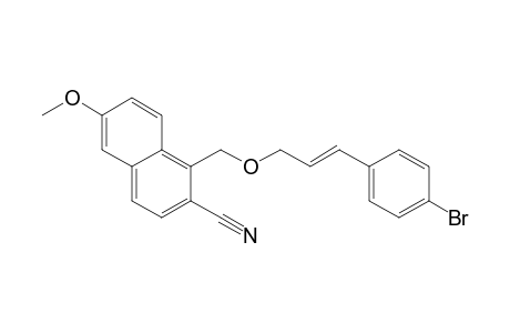 (E)-1-[5-(4-bromophenyl)-2-oxapent-4-enyl]-2-cyano-6-methoxynaphthalene