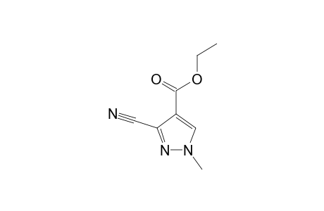 3-Cyano-1-methyl-1H-pyrazole-4-carboxylic acid, E thyl ester