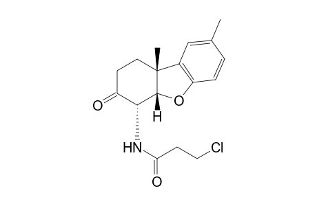 3-chloro-N-(8,9bbeta-dimethyl-1,2,3,4abeta,9b-hexahydro-3-oxo-4a-dibenzofuranyl)propionamide