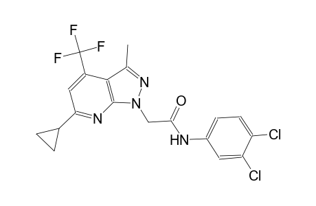1H-pyrazolo[3,4-b]pyridine-1-acetamide, 6-cyclopropyl-N-(3,4-dichlorophenyl)-3-methyl-4-(trifluoromethyl)-
