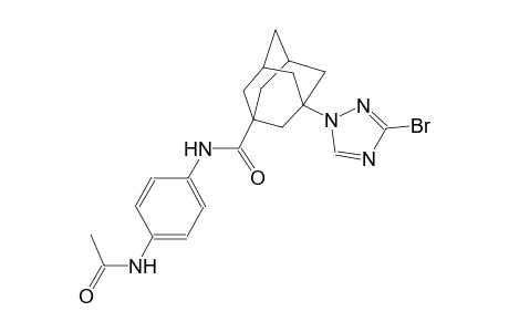 N-[4-(acetylamino)phenyl]-3-(3-bromo-1H-1,2,4-triazol-1-yl)-1-adamantanecarboxamide