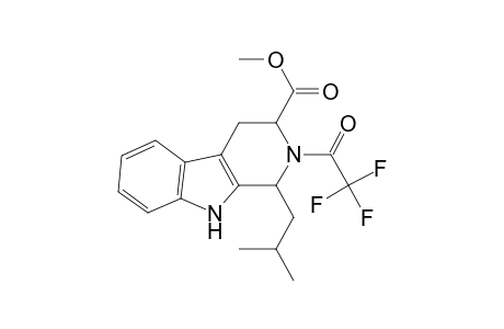 Methyl 1,2,3,4-tetrahydro-1-(2'-methylpropyl)-2-(trifluoroacetyl)-9H-pyrido[3,4-b]indole-3-carboxylate